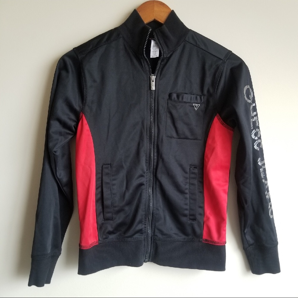 Guess Boys Jacket Black Size Medium